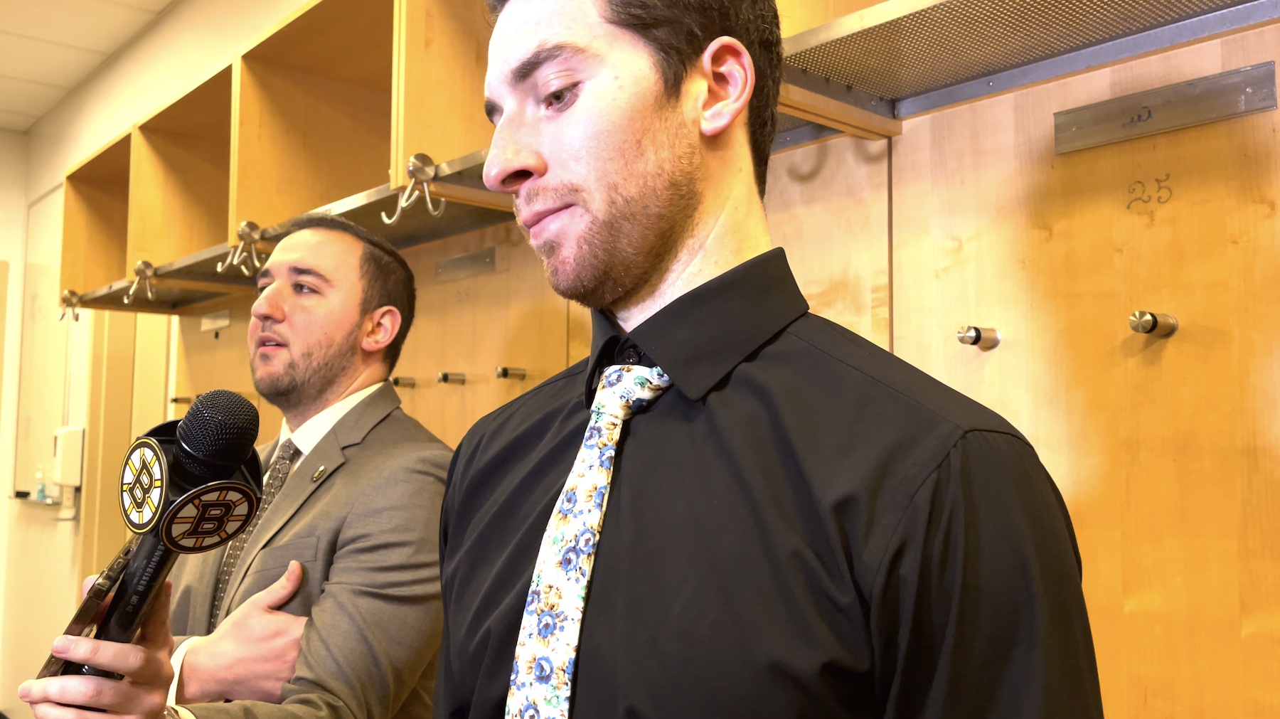 Jeremy Swayman Bruins trip