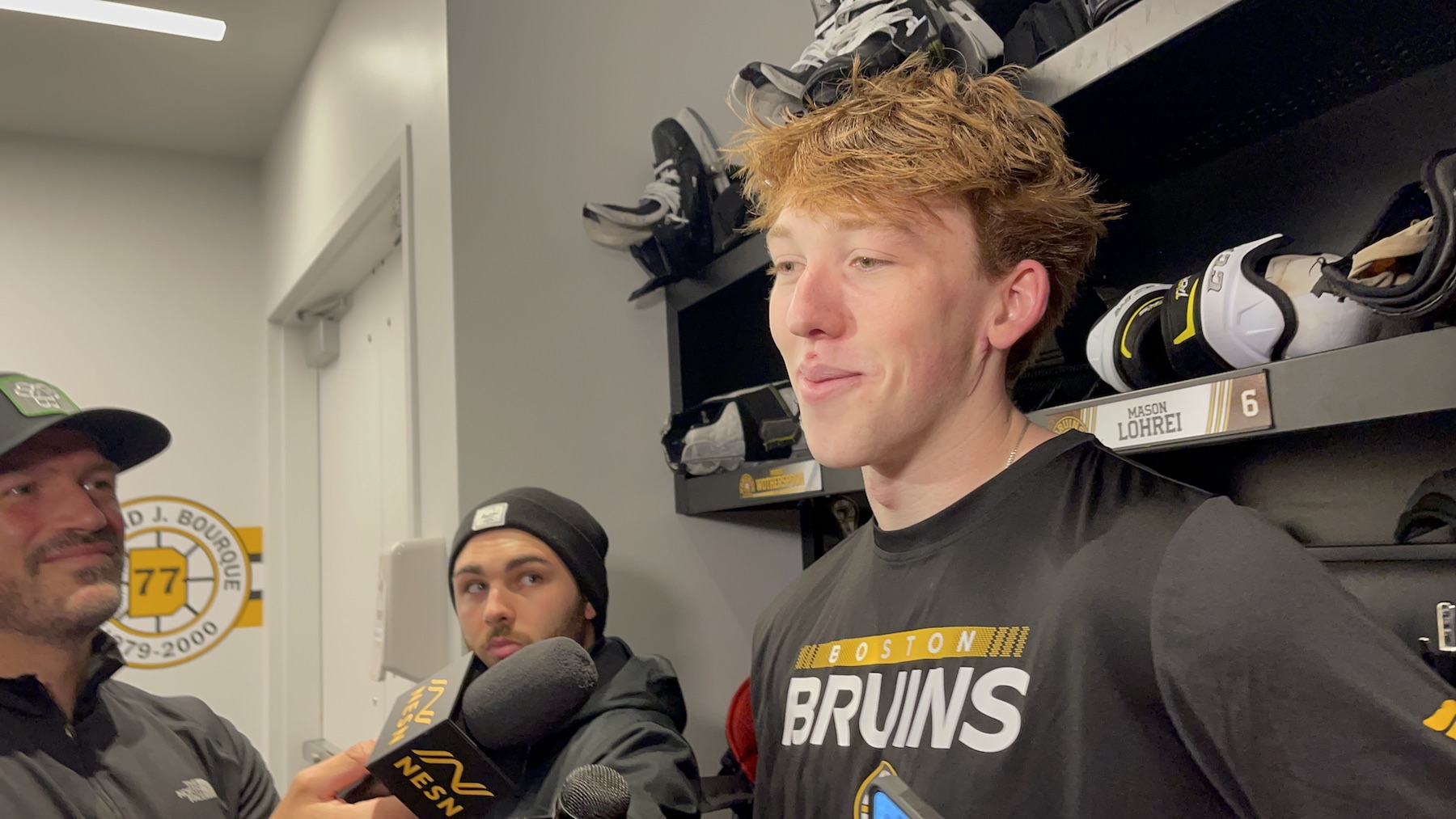 Mason Lohrei path Bruins