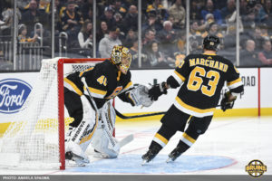 Tuukka Rask coasting Bruins