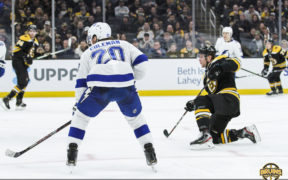 Lightning strikes Bruins overtime